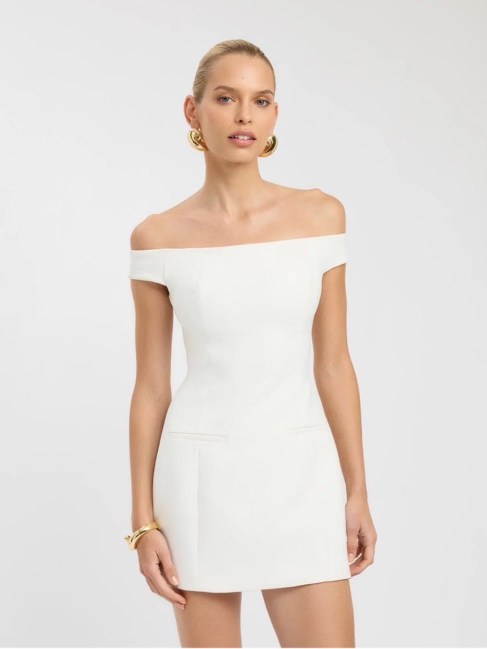 Kookai off the shoulder mini dress